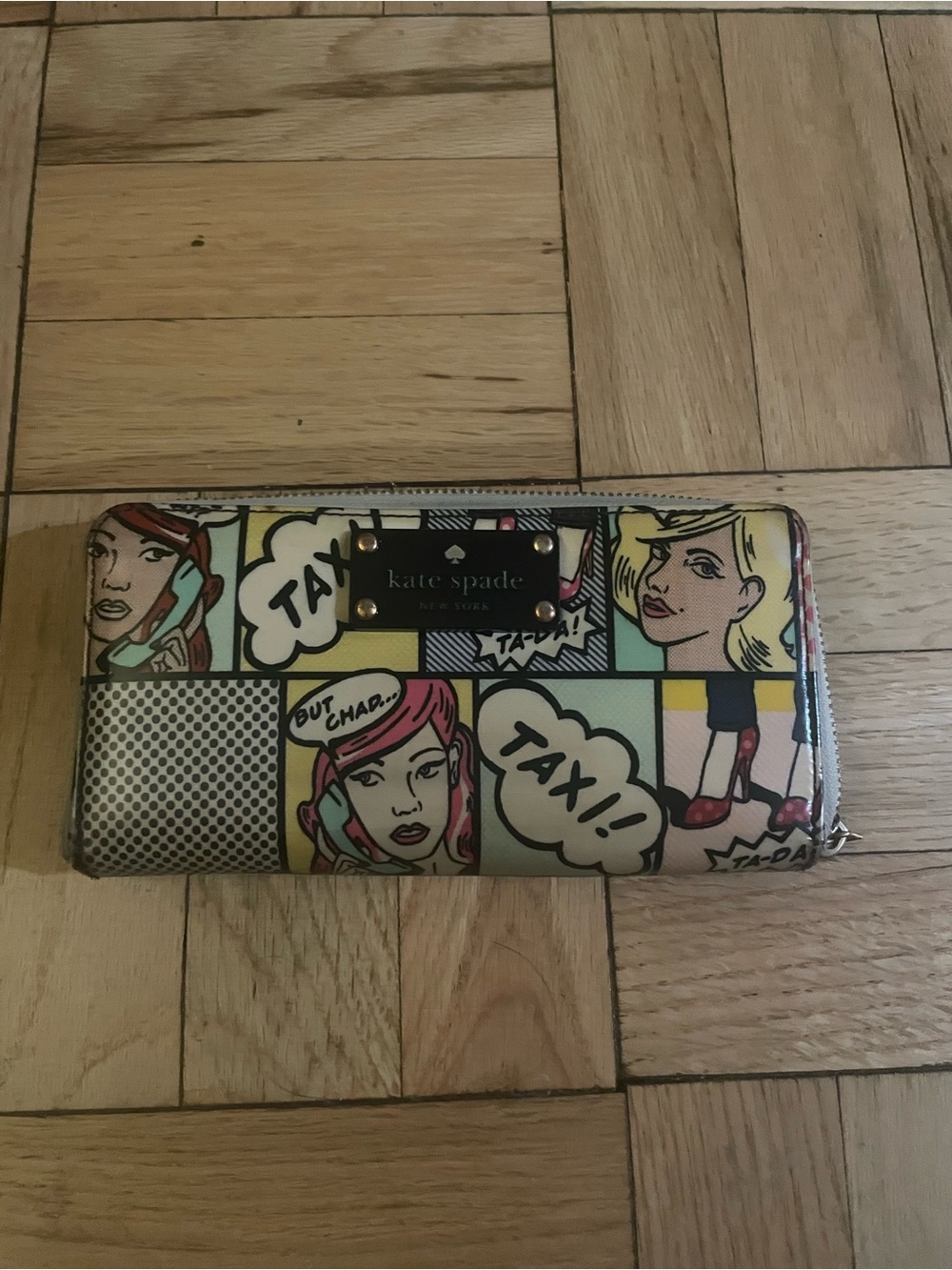 kate spade Multicolor Pop Art Comic Zip Wallet
